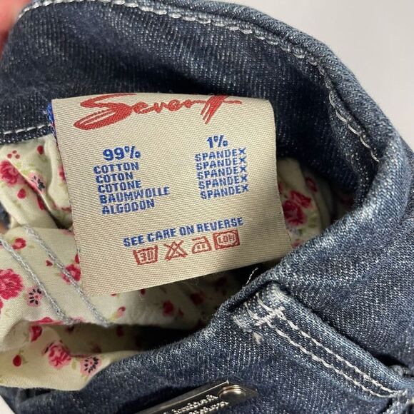 Seven7 High Rise Cuffed Denim Capri - Women’s 18 - Picture 7 of 7